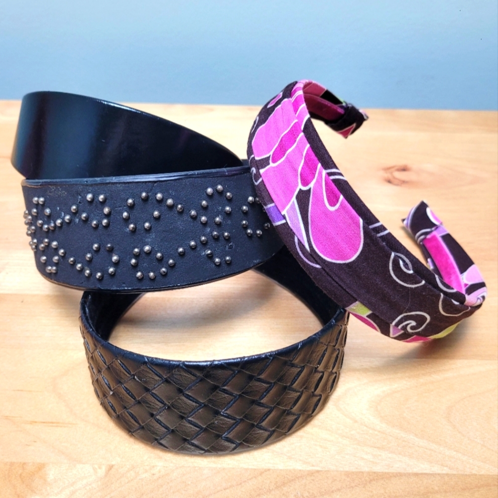 4 HEADBANDS | 3 Black, 1 Vera Bradley, Sold Separately